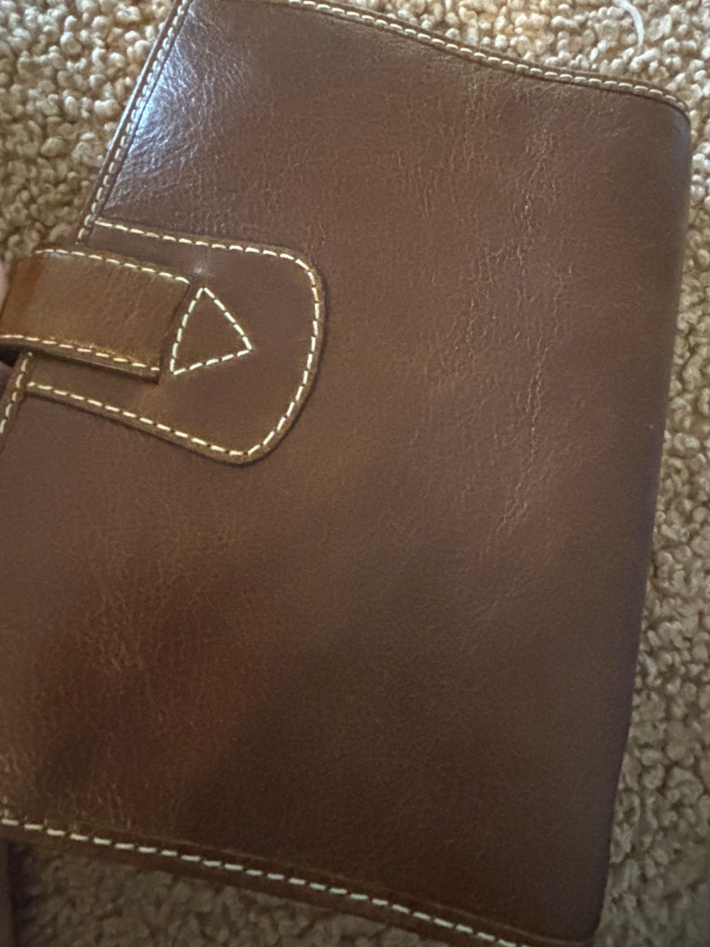 Brown Leather Snap Filofax Malden personal Organizer antiqued leather - Picture 13 of 13